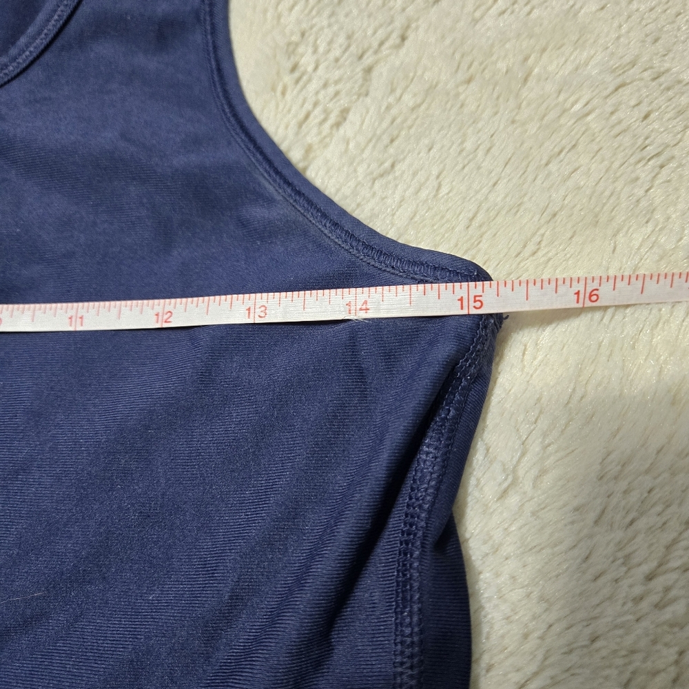 Under Armour Court Dress Tennis Golf Pickleball, navy racerback, M - Picture 11 of 16